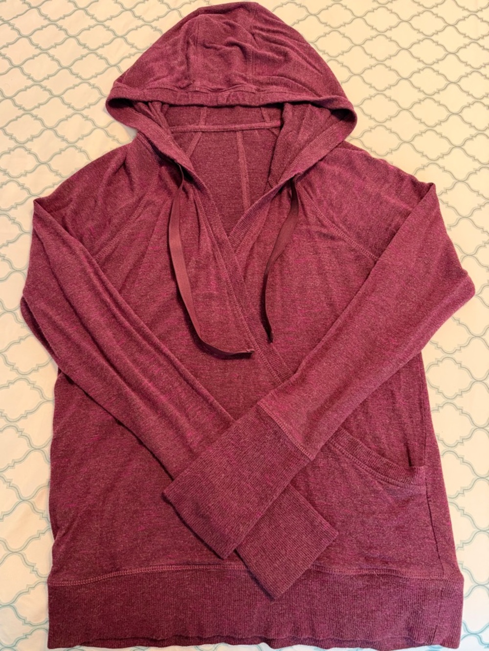 Athleta Inner Twist Wrap Front Hoodie